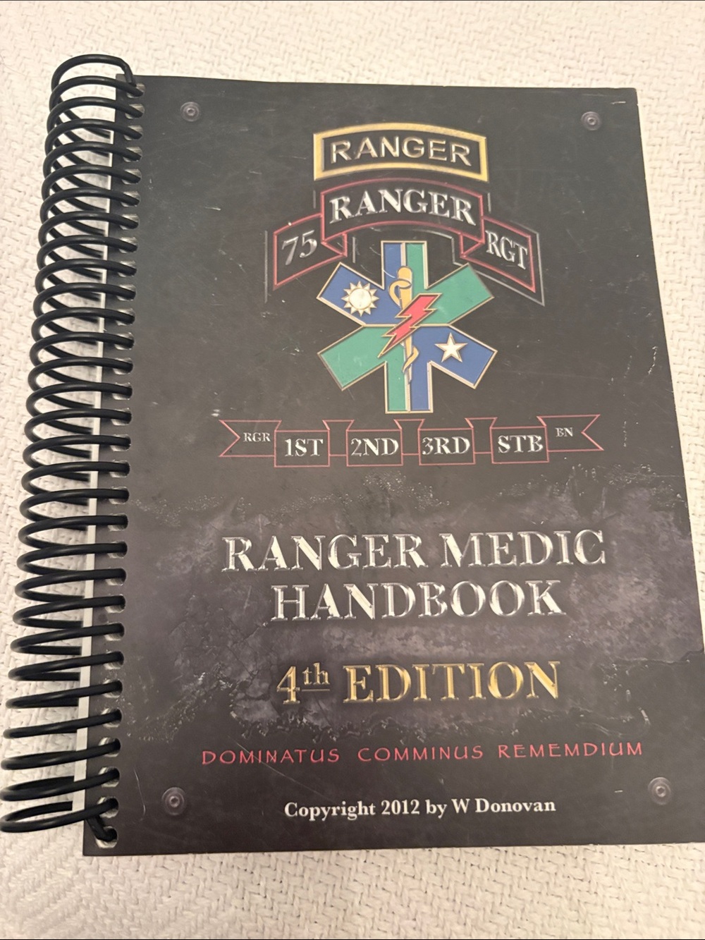 Ranger Medic Handbook 4th Edition - Black Cover like new